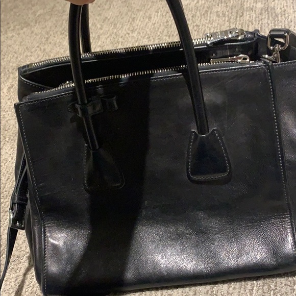 Prada top handle bag with cross body strap - Picture 6 of 8